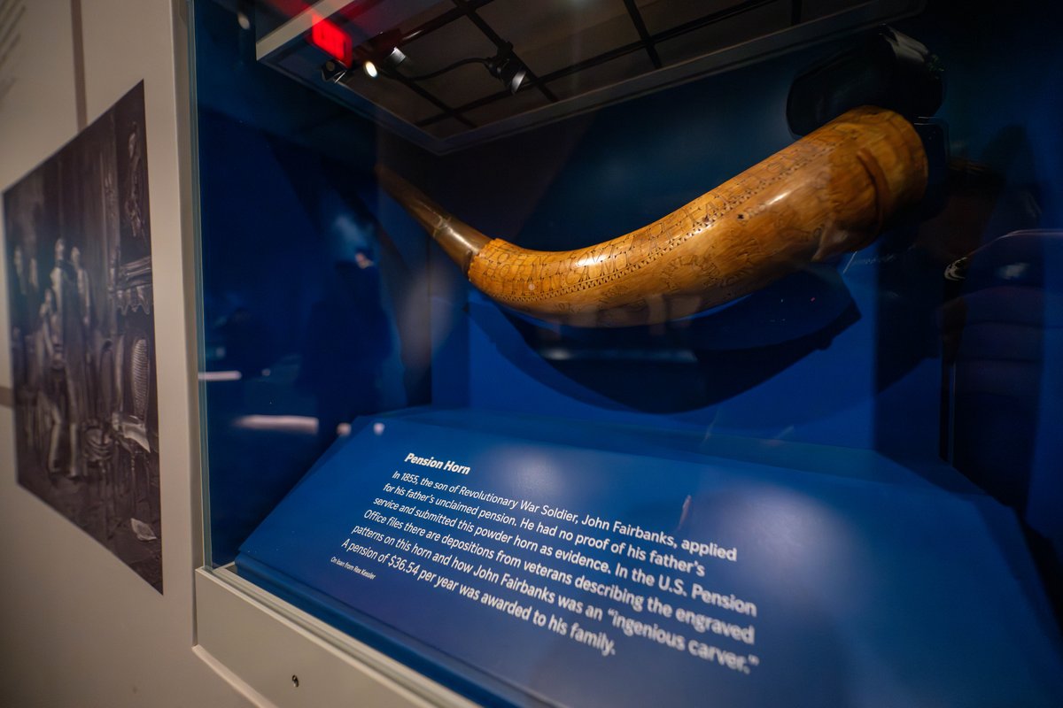 USArmyMuseum's tweet image. From etching their names into powder horns to getting "inked" with a tattoo, @USArmy Soldiers create personal ways to connect with their military service. See these artifacts & explore their #SoldierStories: thenmusa.org/visit.