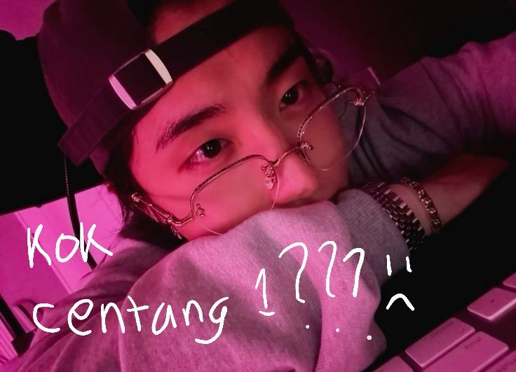 Sent this picture of mine to him (just bcs I miss him so much)