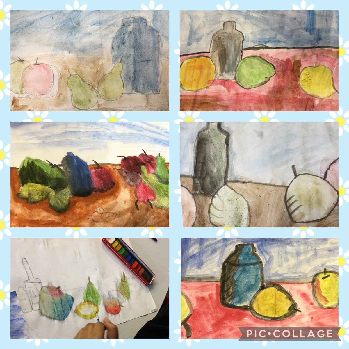 MarlboroughPrim's tweet image. A mindful morning for Year 5 - we looked at the works of Cezanne and then created our own water colour paintings. Well done Year 5!