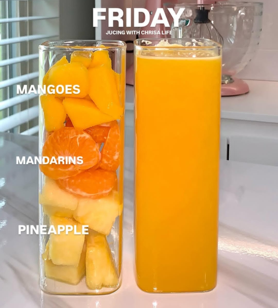 FitSculptor's tweet image. Friday Juice To Energize Yourself🥭🥤