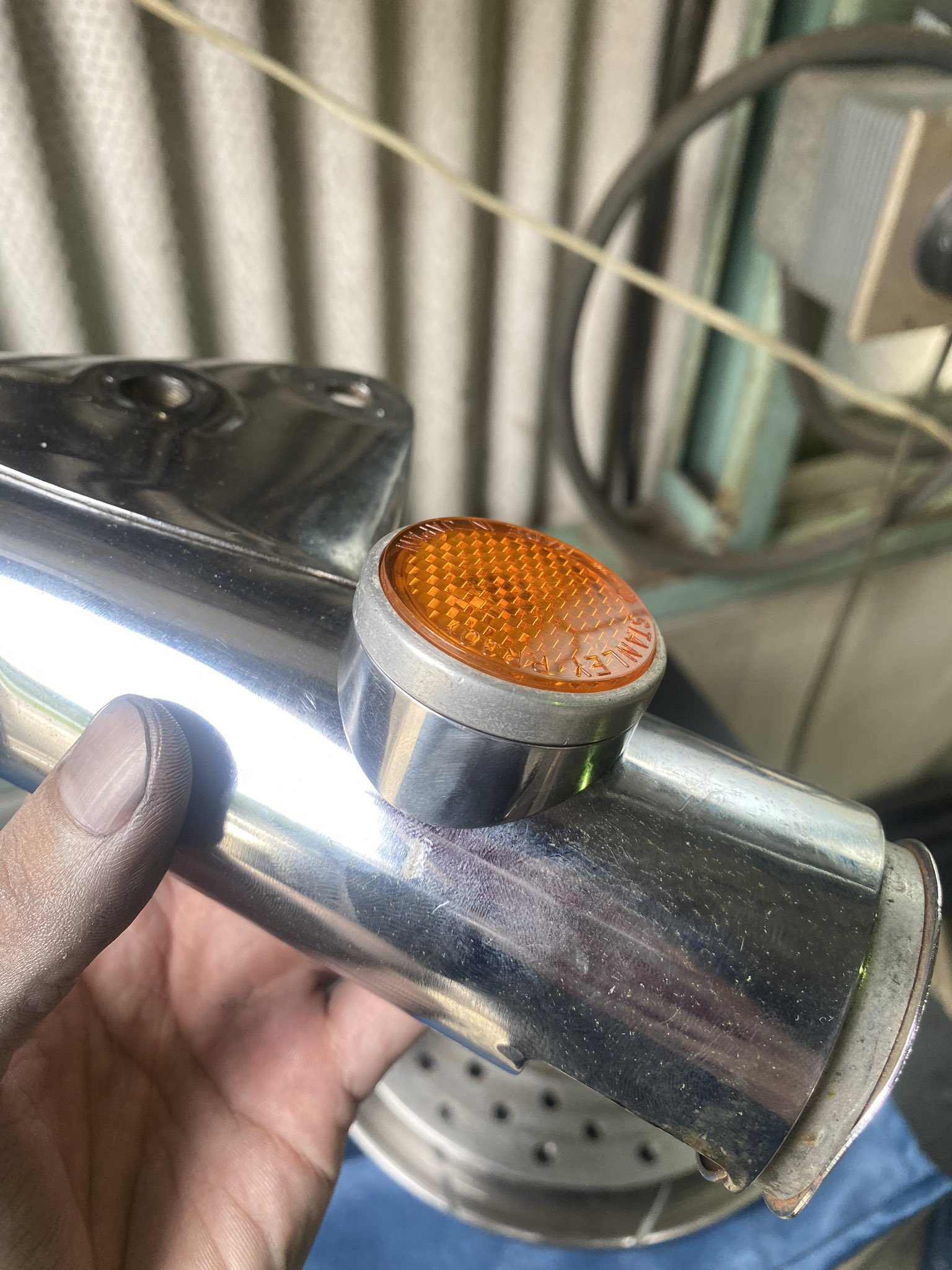 ホンダCB750FOUR K0 K1 アルミリフレクターベース　左右セット 旧車 M-TEC中京 CB750Four K0-K1 フロントリフレクターベース MRS
