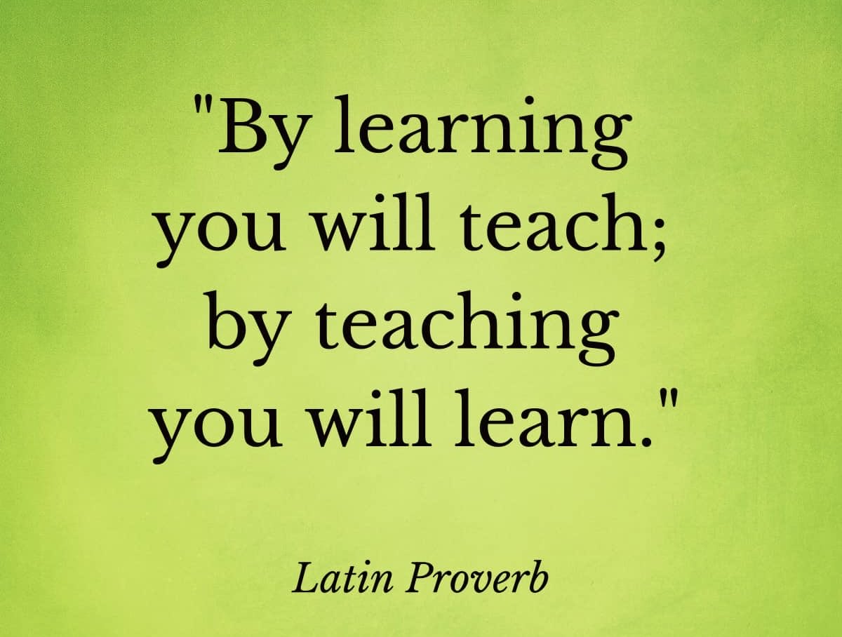 By learning you will teach; 
by teaching you will learn.

#education #teachers