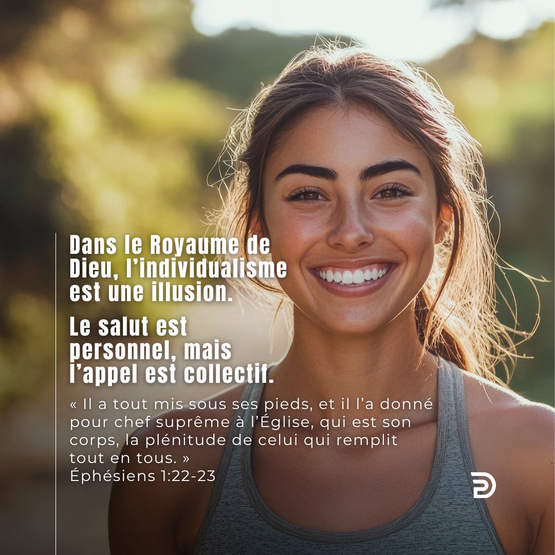 DerekPrinceFR's tweet image. Éphésiens 1:22-23 : « Il a tout mis sous ses pieds, et il l’a donné pour chef suprême à l’Église, qui est son corps, la plénitude de celui qui remplit tout en tous. »
L’#Église n’est pas une collection de #croyants isolés, mais un corps vivant, uni, dont #JésusChrist est la tête.