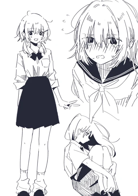 らくがき女の子たち 