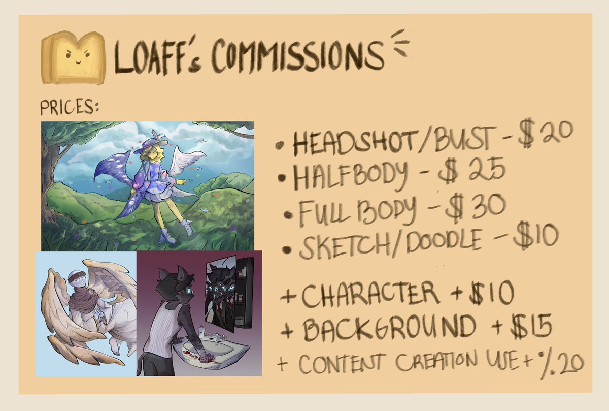 🍞 (OPEN COMMISSIONS) tweet media