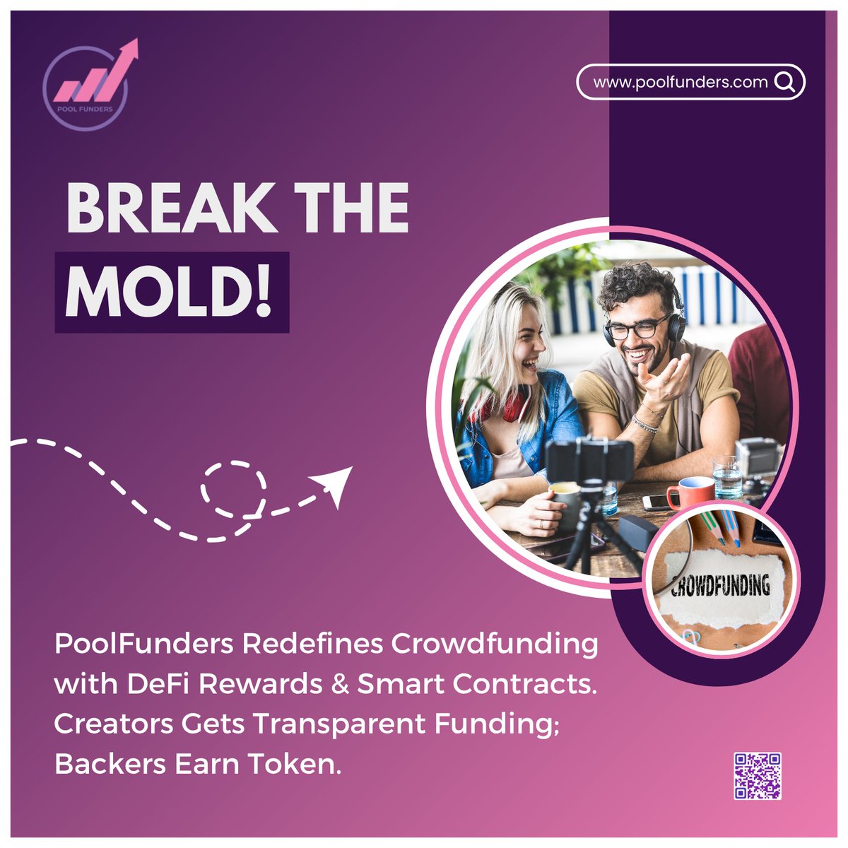 BREAK THE MOLD!
.
➡️Start your campaign: lnkd.in/gpmNzbsP
➡️Join us: t.me/poolfunders
.
#PoolFunders #Crowdfunding #Startups #Creativity #Technology #Funding #Creators #EarnRewards #SmartContracts #Backers