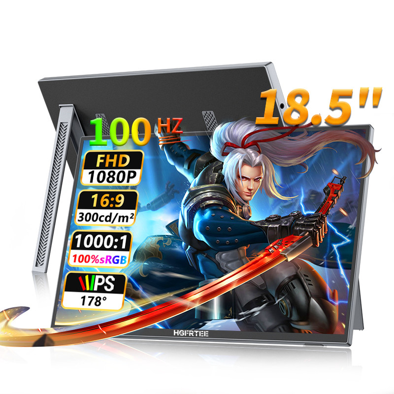 HGFRTEE11's tweet image. 🚀 Work, game, &amp;amp; create anywhere with our 18.5” Portable Monitor:
✔️ 100Hz smoothness
✔️ 100% sRGB color
✔️ 300cd/m² brightness
Compact &amp;amp; sleek for pros &amp;amp; gamers!
📲 Bulk &amp;amp; OEM: WhatsApp
#PortableMonitor #GamingGear #ProDisplay
