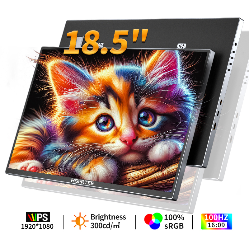 HGFRTEE11's tweet image. 🚀 Work, game, &amp;amp; create anywhere with our 18.5” Portable Monitor:
✔️ 100Hz smoothness
✔️ 100% sRGB color
✔️ 300cd/m² brightness
Compact &amp;amp; sleek for pros &amp;amp; gamers!
📲 Bulk &amp;amp; OEM: WhatsApp
#PortableMonitor #GamingGear #ProDisplay
