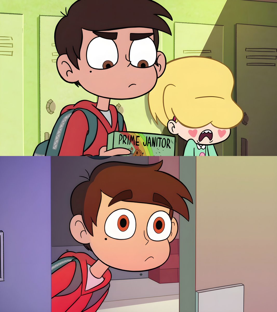 Jr_GKev_THLs_HQ's tweet photo. 9 years ago, "Mr. Candle Cares/Red Belt" debuted on Disney XD. Totally enjoyed Marco's "sarcastic" ROAST, #LOL.π Yeah, Tom, you tried.π€£ Meanwhile, that's another fine #Starco addition to my collection.π
#StarVsTheForcesOfEvil #SVTFOE #StarButterfly #MarcoDiaz #9YearAnniversary https://t.co/7rIbnf7hLL
