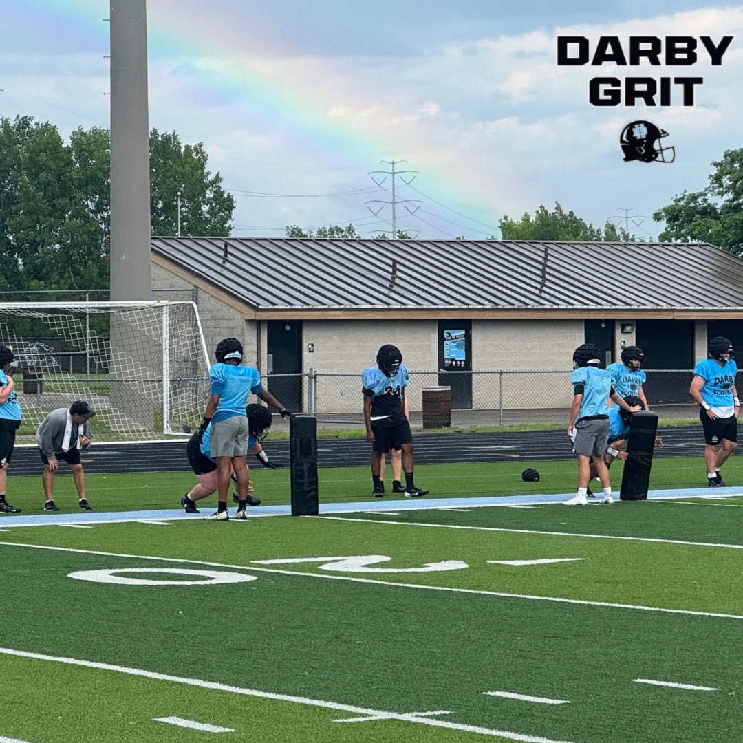 HDarbyFootball's tweet image. Training Camp 2025. Day by Day…Brick by Brick #DarbyBall #WeAreDarby #PantherPride #DarbyGrit