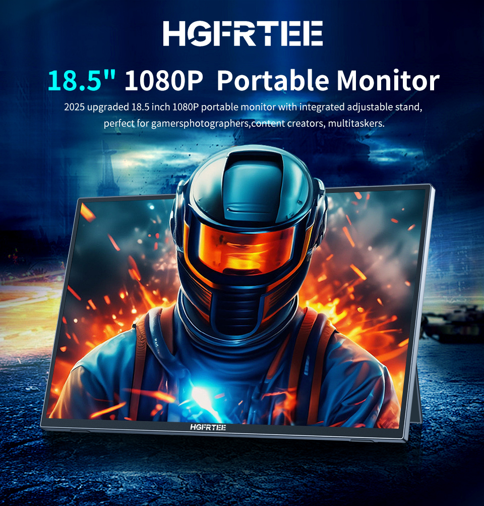 HGFRTEE11's tweet image. 🚀 Work, game, &amp;amp; create anywhere with our 18.5” Portable Monitor:
✔️ 100Hz smoothness
✔️ 100% sRGB color
✔️ 300cd/m² brightness
Compact &amp;amp; sleek for pros &amp;amp; gamers!
📲 Bulk &amp;amp; OEM: WhatsApp
#PortableMonitor #GamingGear #ProDisplay