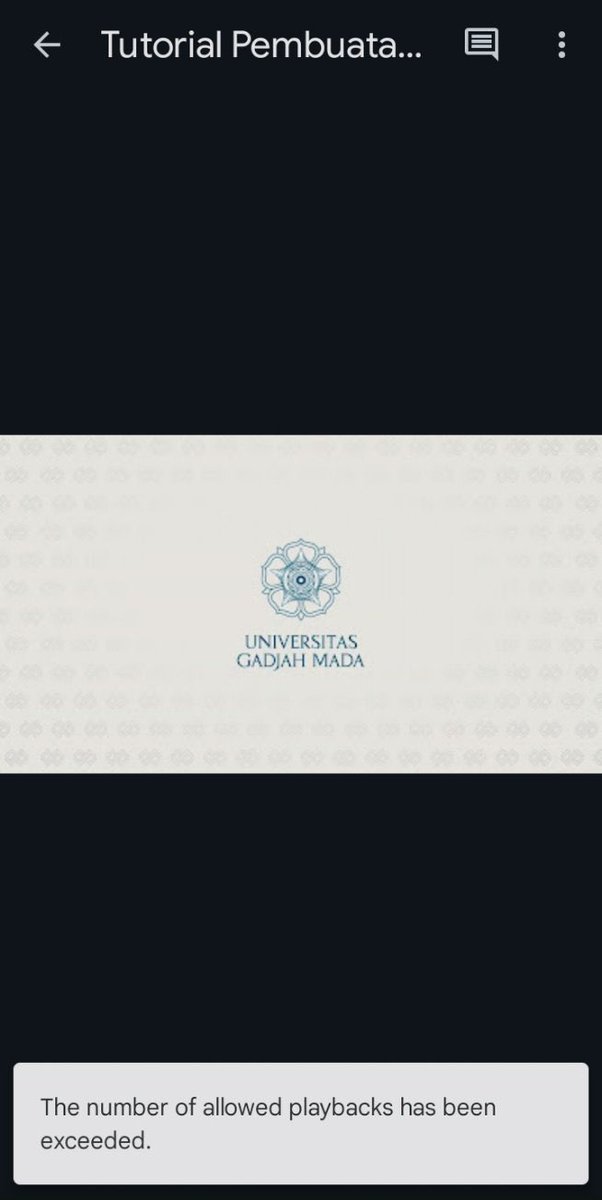 UGM_FESS's tweet photo. TUTORIAL PEMBUATAN PUSPAKARA
#𝙎𝙖𝙫𝙚𝙏𝙝𝙞𝙨

- 𝐓𝐔𝐓𝐎𝐑𝐈𝐀𝐋 𝐏𝐃𝐅:
https://t.co/n20dbxiA66

- 𝐓𝐔𝐓𝐎𝐑𝐈𝐀𝐋 𝐕𝐈𝐃𝐄𝐎:
• 𝗚𝗼𝗼𝗴𝗹𝗲 𝗗𝗿𝗶𝘃𝗲:
https://t.co/diOzMxOS4U
• 𝗬𝗼𝘂𝗧𝘂𝗯𝗲:
https://t.co/Dr73DTu0Z8

Jika membuka tutorial video 𝗚𝗼𝗼𝗴𝗹𝗲 𝗗𝗿𝗶𝘃𝗲 dan menemui Error,

Unable to play this video at this time. The number of allowed playbacks has been exceeded. Please try again later.
     Atau
The number of allowed playbacks has been exceeded.

Maka, artinya 𝗚𝗼𝗼𝗴𝗹𝗲 𝗗𝗿𝗶𝘃𝗲 sudah limit akses (Banyak yang mengakses) sehingga harus menunggu yang mengakses sepi supaya bisa diputar kembali, solusinya bisa menonton melalui Video 𝗬𝗼𝘂𝗧𝘂𝗯𝗲, daripada harus mengunduh file video sebesar 1,14 GB

𝐒𝐮𝐦𝐛𝐞𝐫:
https://t.co/HHKykuVywe

Cara Membuat Puspakara, PPSMB, PionirUGM2025, ppsmbpionir, UGM, Maba, Ospek, Puspakara, Tutorial Puspakara, UGM2025, Tutorial Pembuatan, How To Make Puspakara, HowToMake, Pionir, Selebrasi Formasi2025, Referensi SelebrasiPKKMB, PKKMB
#atributpionir #atributpionirugm #atributpinorugm2025 #atributpionirugmjogja #atributpionir2025 #pionirugm2025 #ppsmbpionir #ppsmbpionir2025 #atributppsmb #atributppsmbugm