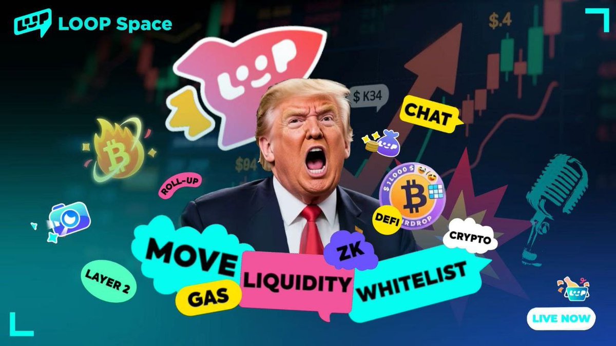 LOOPSPACE_xyz's tweet image. 在LOOP上开播的感觉,
就像川普开记者会——
疯、狂、又停不下来!🎤📣📺
#LOOPSpace #LOOP疯起来 #TalktoEarn