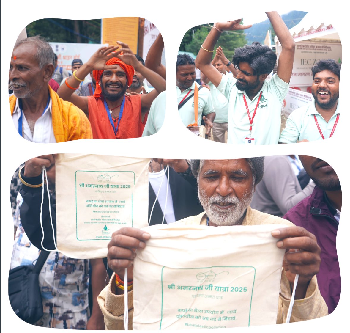 SBM-G, Jammu and Kashmir (@mission_sbm) on Twitter photo #Plastic pollutes. #Cloth contributes.
Make the switch. Carry your faith, not your footprint. <a href="/swachhbharat/">Swachh Bharat Mission - Grameen</a> <a href="/MoJSDDWS/">Department of Drinking Water & Sanitation (#DDWS)</a> <a href="/malhotra_anoo/">Anoo Malhotra</a> #Plastic pollutes. #Cloth contributes.
Make the switch. Carry your faith, not your footprint. <a href="/swachhbharat/">Swachh Bharat Mission - Grameen</a> <a href="/MoJSDDWS/">Department of Drinking Water & Sanitation (#DDWS)</a> <a href="/malhotra_anoo/">Anoo Malhotra</a>