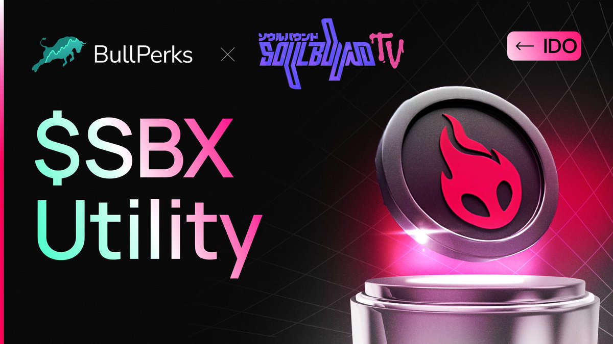 BullPerks (@bullperks) on Twitter photo What’s $SBX for?
$SBX is your all-access pass to <a href="/Soulbound_TV/">Soulbound TV</a>:
• Boost your stream’s visibility
• Fuel prediction markets
• Unlock premium features
• Get paid instantly—no middlemen
As Soulbound.TV grows, $SBX will let creators mint tokens, run campaigns, and What’s $SBX for?
$SBX is your all-access pass to <a href="/Soulbound_TV/">Soulbound TV</a>:
• Boost your stream’s visibility
• Fuel prediction markets
• Unlock premium features
• Get paid instantly—no middlemen
As Soulbound.TV grows, $SBX will let creators mint tokens, run campaigns, and