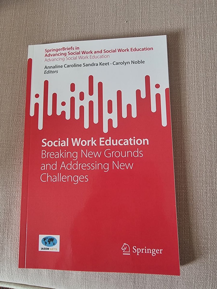 صدر اليوم هذا الكتاب 📖 
من المنظمة الدولية لمدارس الخدمة الاجتماعية🌎

يستكشف مسارات حديثة في تعليم #الخدمة_الاجتماعية
إعداد الجيل القادم من الأخصائيين الاجتماعيين للتعامل مع تطورات التعليم
link.springer.com/book/10.1007/9…