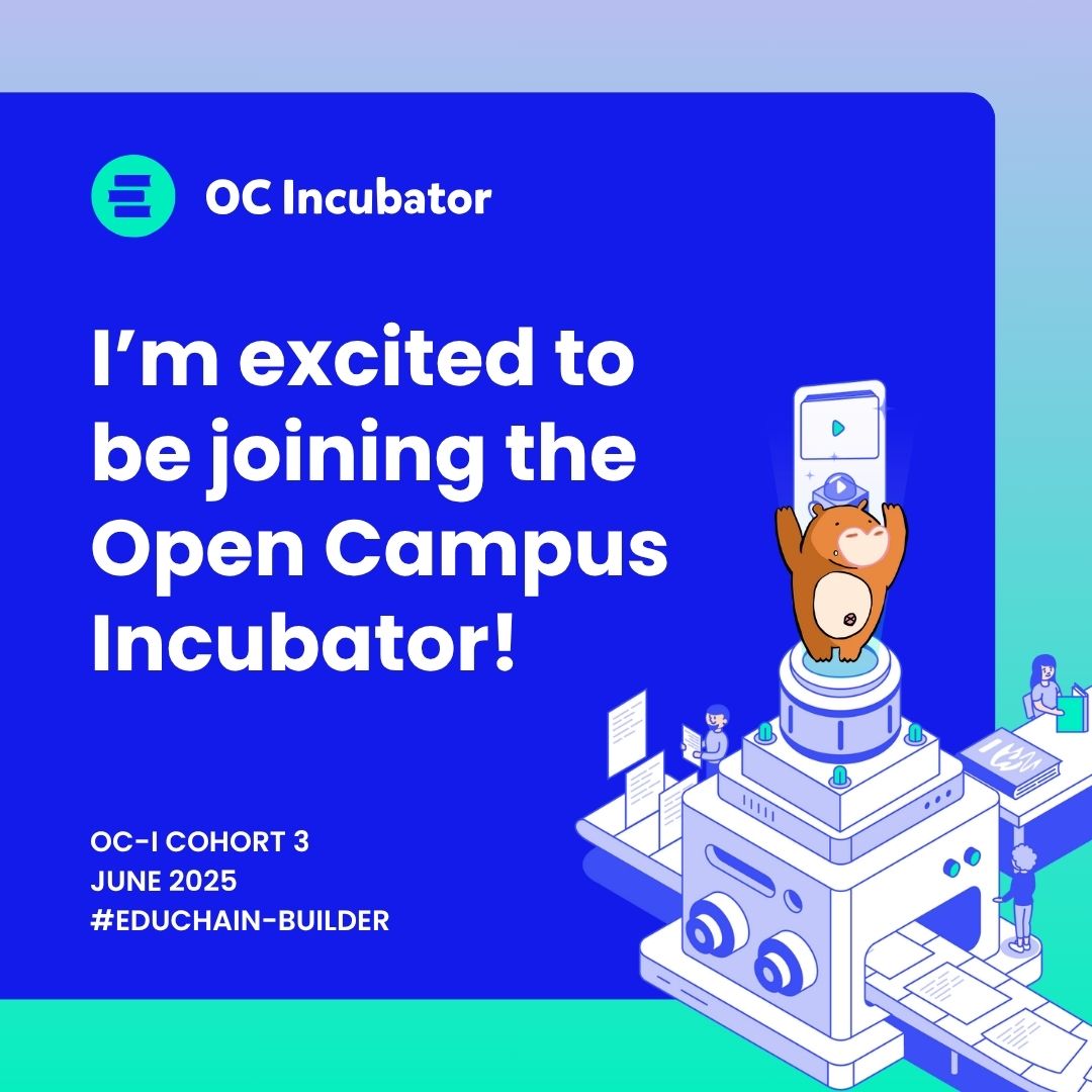 🚀 We've officially started our journey in Cohort 3 of the Open Campus Incubator — and it's already been amazing!

From product refinement to community insights, we're building dKarma stronger than ever.

Big things ahead — stay tuned. 👀

#Web3 #EDUChain #OCIncubator