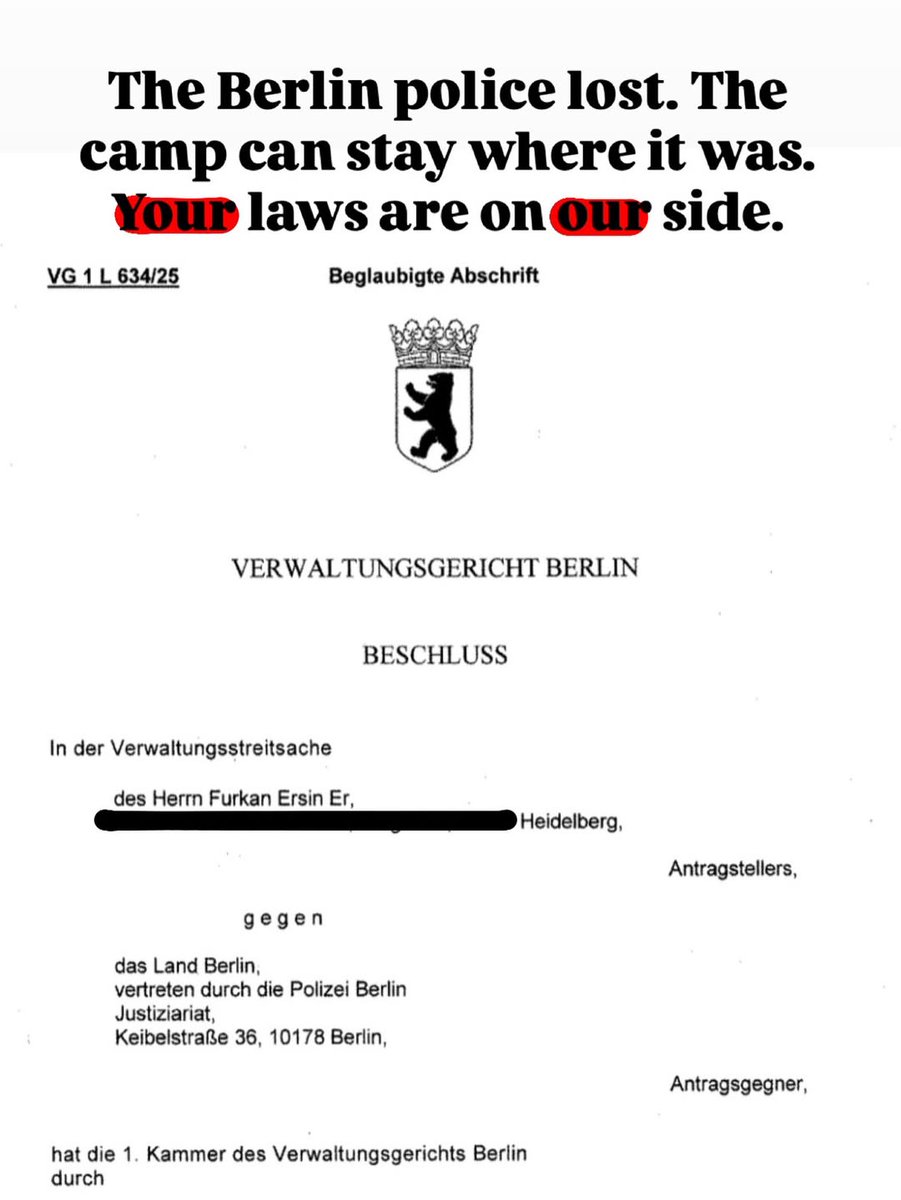 "Your laws are on our side" geht hart