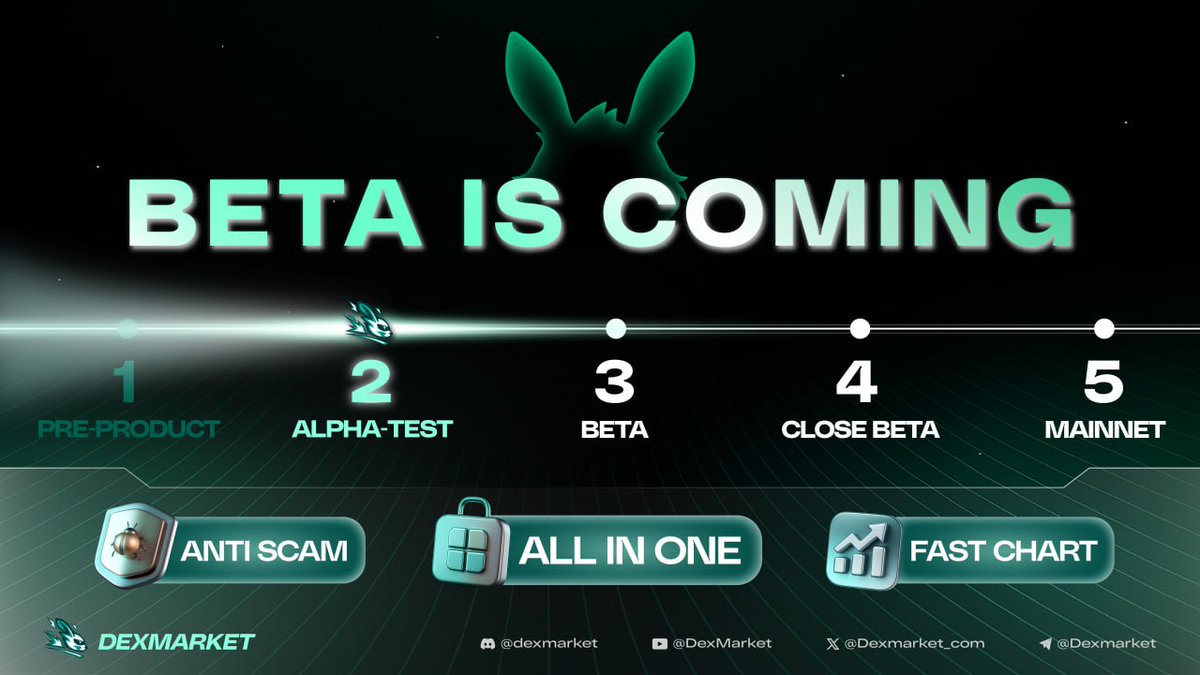 Dexmarket_com's tweet image. 🚀 We’re in Alpha Testnet
A new decentralized platform made for meme traders and fast digital markets.

✅ Built-in protection for smarter trades
✅ Real-time, lightning-fast charts
✅ All-in-one trading experience

🎯 Only 2,000 users will get exclusive Alpha access.
Don’t miss…