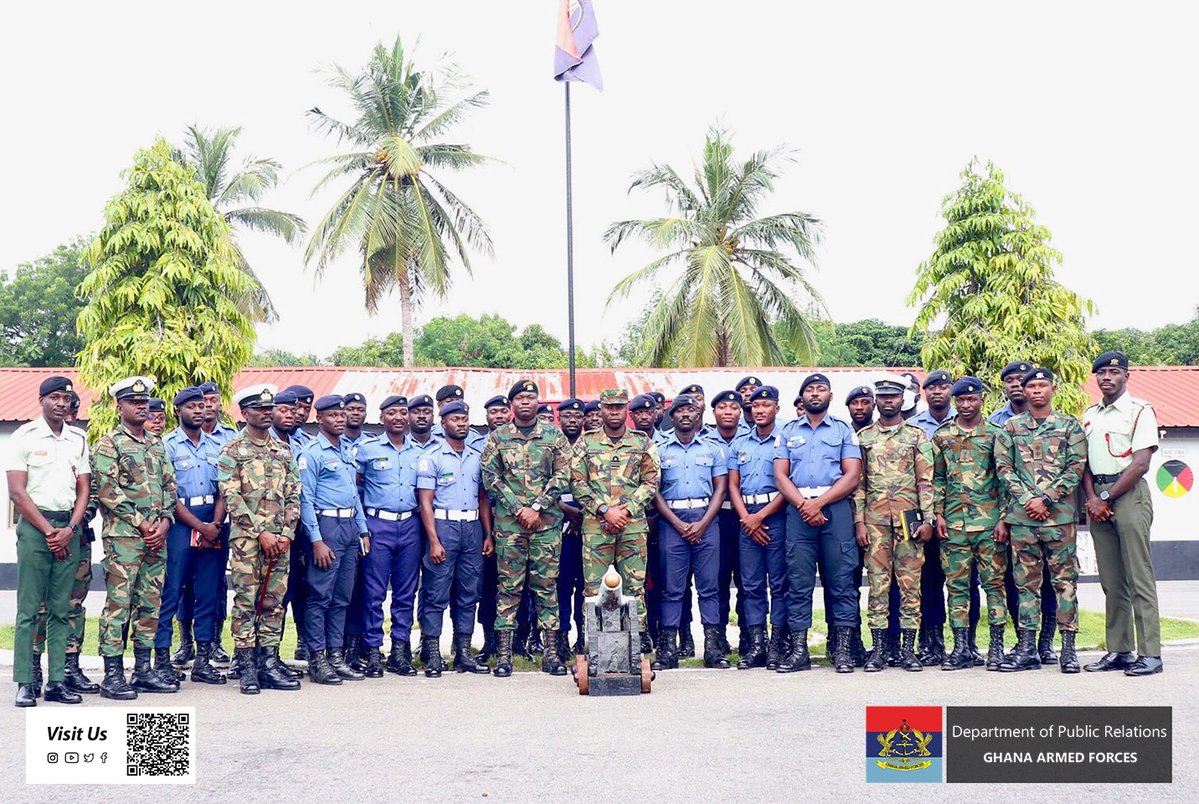 GhArmedForces's tweet image. Students of the Seaman Gunner First Class Qualification Course 1-2025 from the Naval Training Command have undertaken a study visit to the 66 Artillery Regiment in Ho.

gafonline.mil.gh/publication/ne…