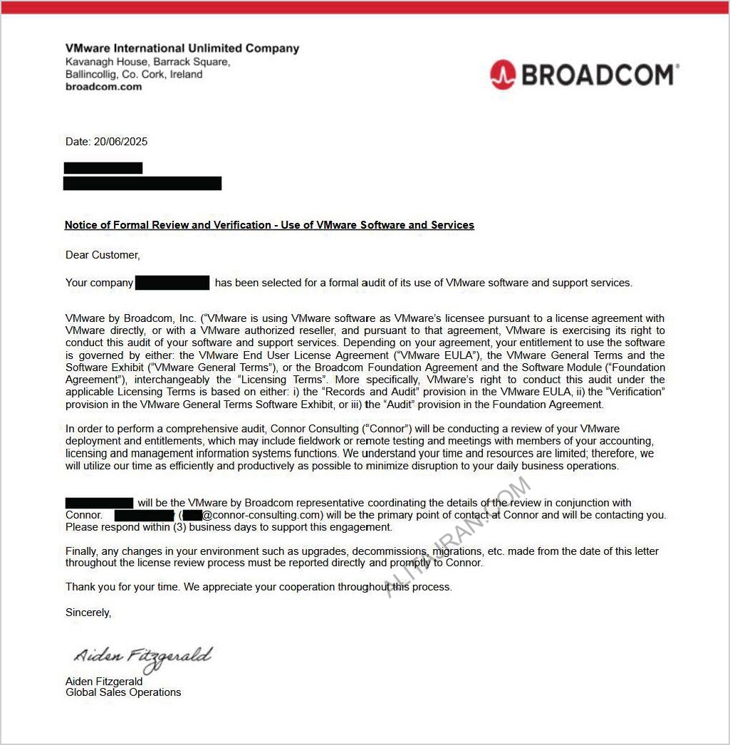 alitajran's tweet image. Broadcom Begins Auditing Organizations Using VMware!
Earlier this year, Broadcom began sending cease-and-desist letters to organizations using VMware products. These letters instructed recipients to stop using any VMware updates or enhancements, such as maintenance releases,…
