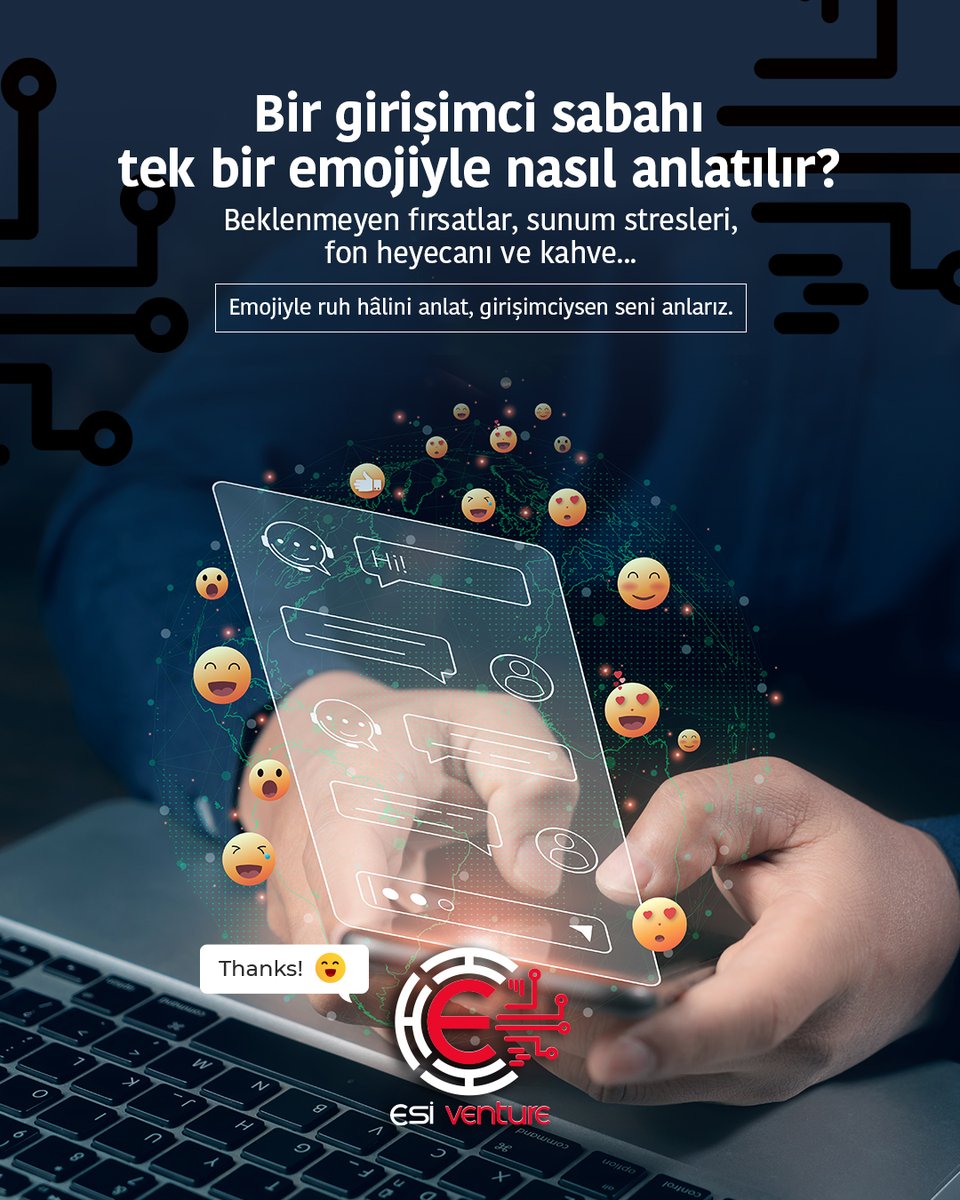 esi_venture's tweet photo. Bir girişimci sabahı tek bir emojiyle nasıl anlatılır? Beklenmeyen fırsatlar, sunum stresleri, fon heyecanı ve kahve...  Emojiyle ruh hâlini anlat, girişimciysen seni anlarız. 
#Esiventure #Emojigünü #Startupmood #Girişimruhu https://t.co/NTYVuX6wnO