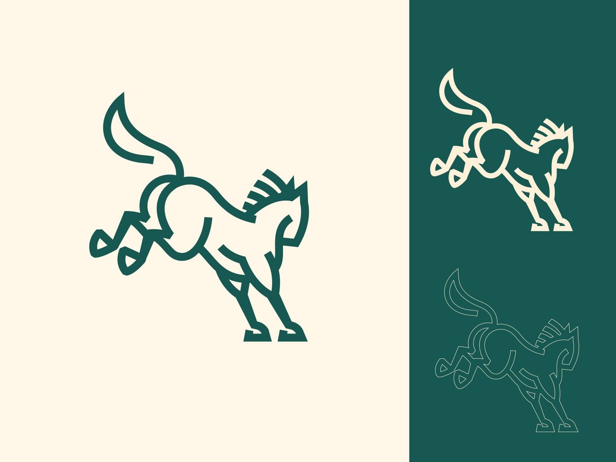 Horse Kick - logo design concept