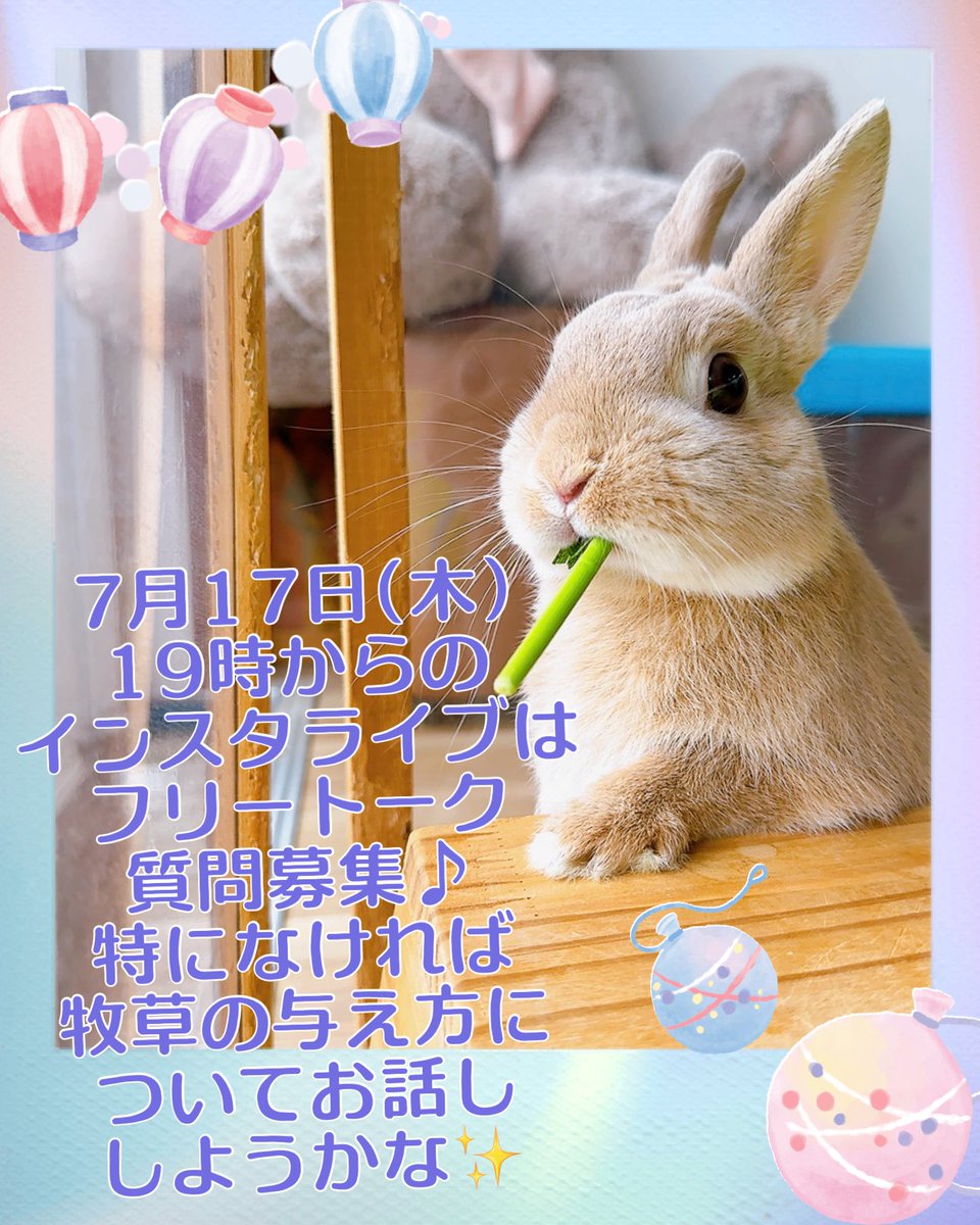 RabbitHSunny's tweet image. 19時から！ぜひ参加してね