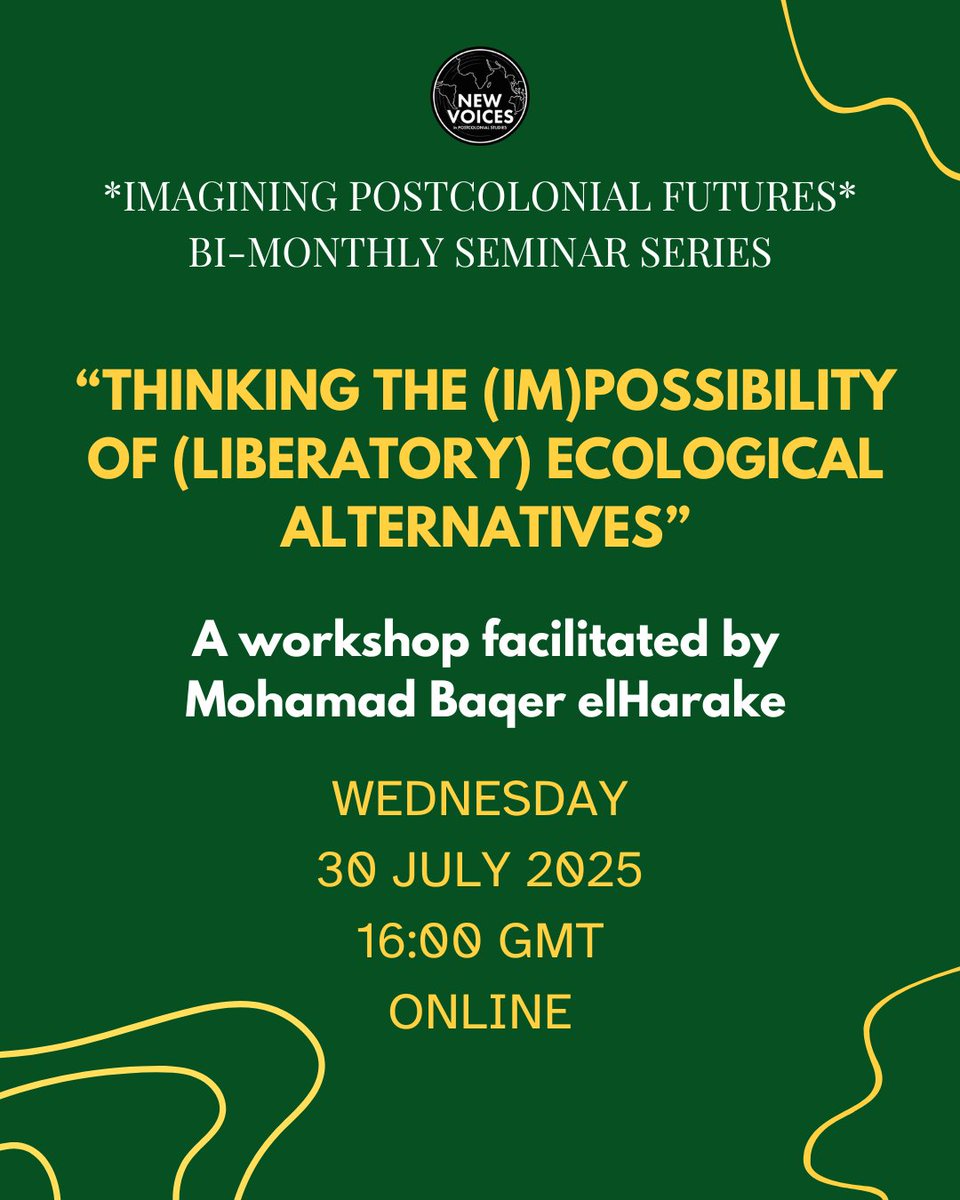 New Voices in Postcolonial Studies tweet media