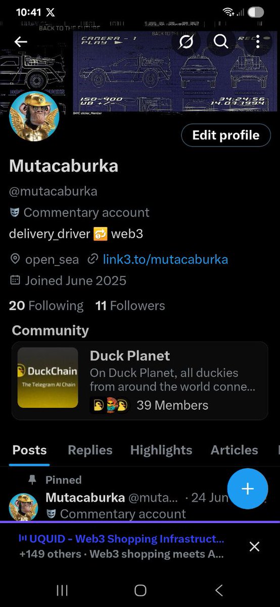 mutacaburka's tweet image. Spotlight the community on your X profile for more visibility!
Let's connect duckies 🐣 🙌