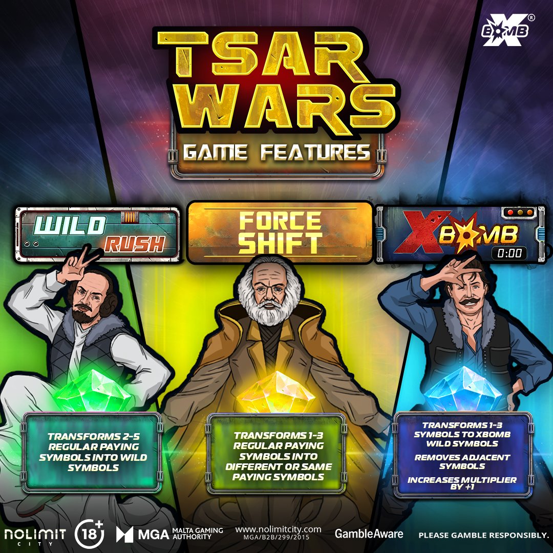The fate of the galaxy now lies in the hands of the rebels!

Luckily, they brought something even deadlier than laser swords to the fight 💥

TSAR WARS | LABS 🧪 | 22.07.25 | 🛸🌌💣

#NolimitCity #TsarWars #WildRush #ForceShift #xBombWild #TherelsNoLimit

18+ I Please Gamble