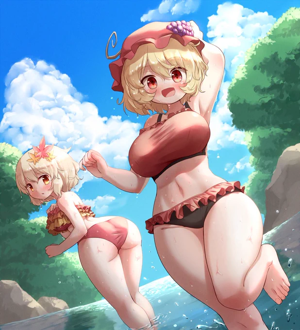 暑いので水着秋姉妹再掲