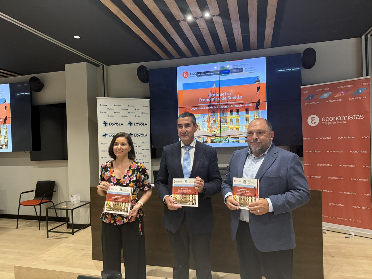 Empresas de Sevilla (@ces_sevilla) on Twitter photo 📊 Presentación del #BarómetroEconómico de Sevilla (<a href="/EconomistasSE/">Colegio de Economistas de Sevilla</a> y <a href="/LoyolaAnd/">Universidad Loyola</a>): claves sobre empleo, PIB e inversión.
Con <a href="/FranciscoJTato1/">Francisco J. Tato Jimenez</a> al frente, como decano del Colegio de Economistas y presidente de la Comisión de Economía de la <a href="/CES_Sevilla/">Empresas de Sevilla</a> 📊 Presentación del #BarómetroEconómico de Sevilla (<a href="/EconomistasSE/">Colegio de Economistas de Sevilla</a> y <a href="/LoyolaAnd/">Universidad Loyola</a>): claves sobre empleo, PIB e inversión.
Con <a href="/FranciscoJTato1/">Francisco J. Tato Jimenez</a> al frente, como decano del Colegio de Economistas y presidente de la Comisión de Economía de la <a href="/CES_Sevilla/">Empresas de Sevilla</a>