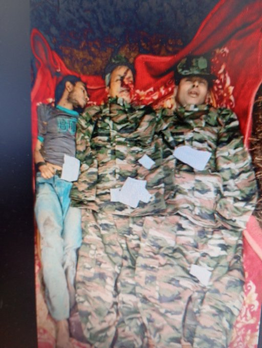 OneNortheast's tweet photo. Tragic end for Assam’s sons #NayanMedhi &amp; #GaneshLahon, discovered in Myanmar’s jungles, laid to rest in unmarked graves. While ULFA chief Paresh Baruah enjoys comfort abroad, our brave youth are sacrificed. Assam demands truth, not treachery.
#ULFA #Assam #YouthJustice https://t.co/xH2Gq73Rtq