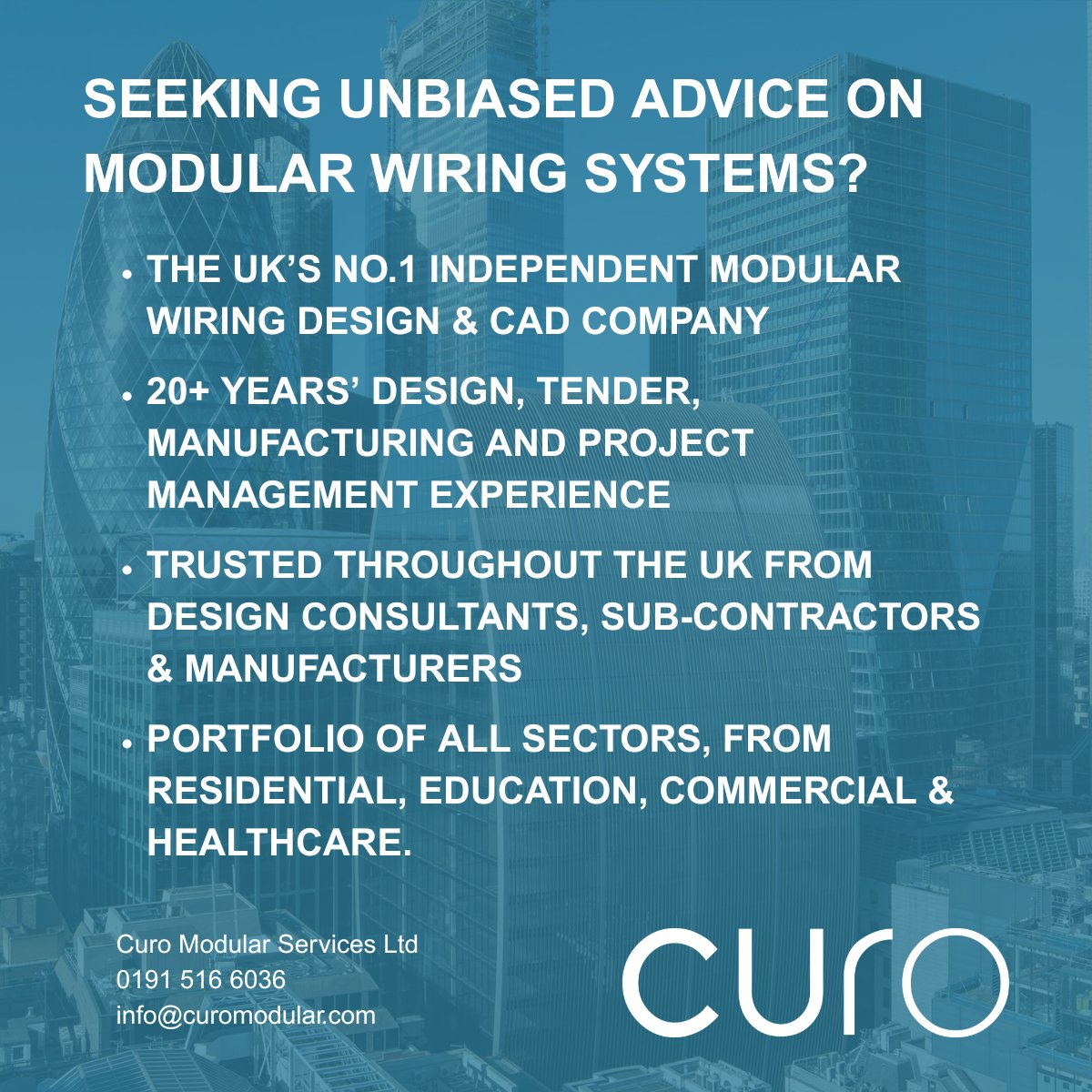 CuroModular's tweet image. Just a reminder of our ongoing core services. Keep an eye out for other services we are bringing to the table, inc. a consolidation of digitising floor plans, surveys and multi-disciplinary updates to keep your estate tip-top 👀 
#modularwiring #cad #survey #digitalfloorplans