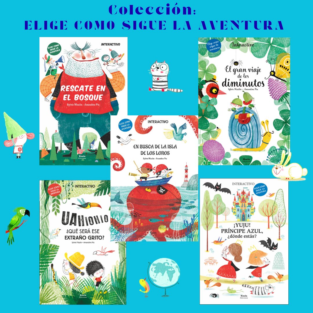 Descubre la colección en la que cada decisión es el comienzo de una gran aventura. Junto a sus personajes, niños a partir de 4 años atravesarán bosques, visitarán islas y castillos o conocerán a los seres más pequeños que han  visto nunca. Búscalos en tu #librería de confianza.
