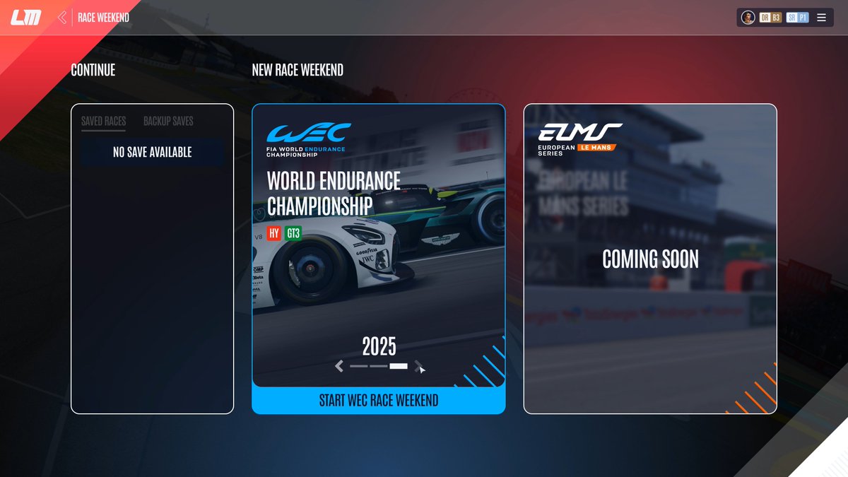 LeMansUltimate's tweet image. Small changes, big difference!
Cleaner, condensed car setup screen & a revised Race Weekend screen complete with 2023, 2024 and 2025 seasons!
Coming 22nd July part of the FREE 1.0 Update
#lemansultimate #wec #LeMans24