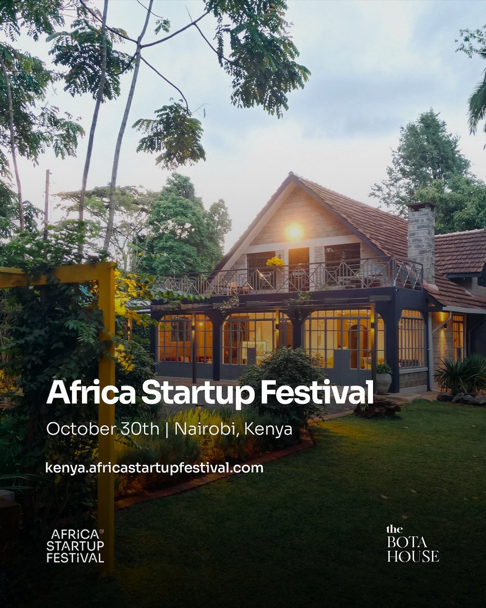 Set your calendars. We are coming to Kenya!

Africa’s foremost deal-making and networking event is making a novel stop in the city of Nairobi. 

• October 30th 
• The BOTA House

Sign up at africastartupfestival.com

#ASFXNairobi #ASF2025 #AfricaStartupFestival #Nairobi