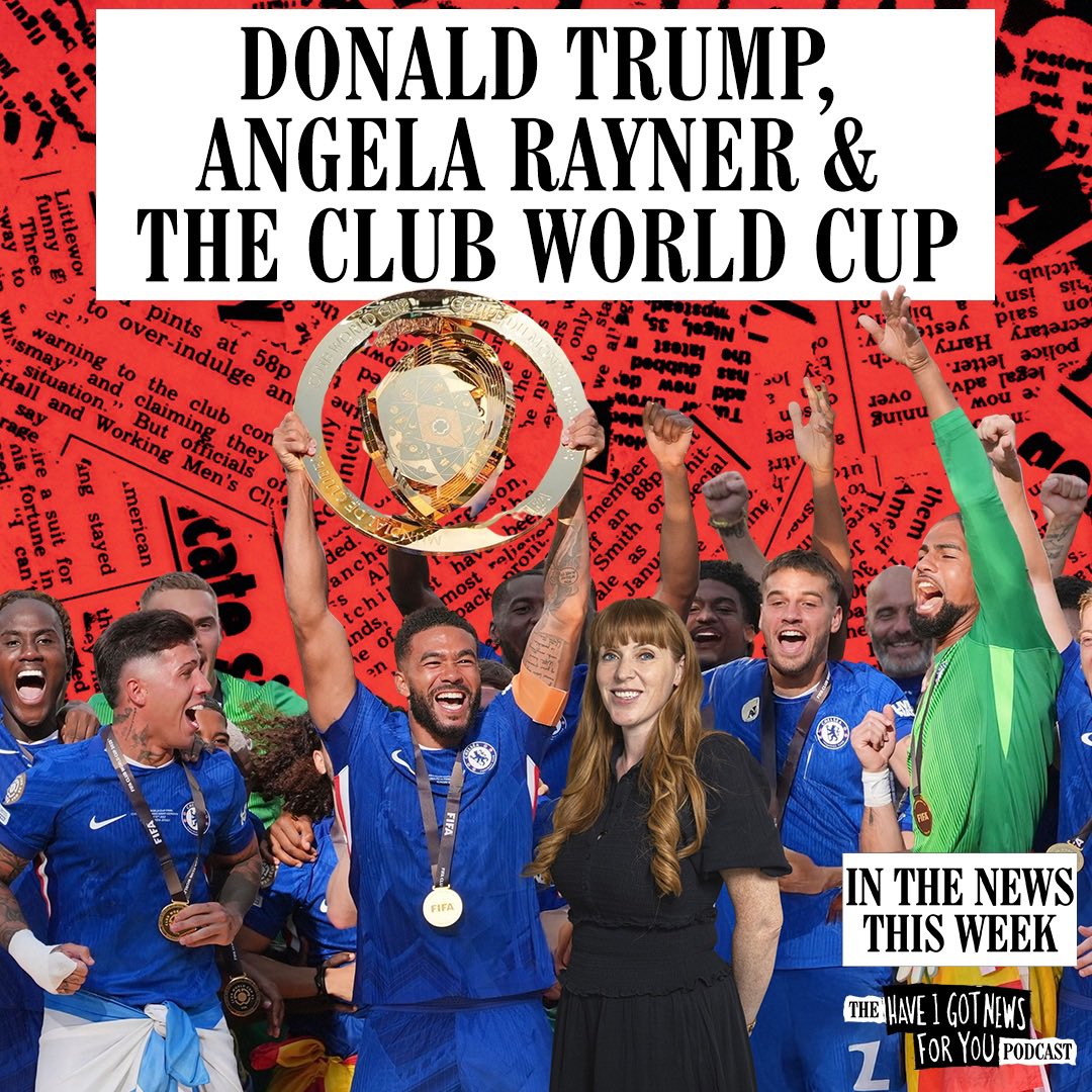 haveigotnews's tweet image. 🎧 Tune into this week’s episode of In The News This Week, the Have I Got News For You podcast, as we discuss:
🇺🇦 Trump's U-Turn
🛠 Labour's Union spat
🏆 The Club World Cup
➕ More!
Listen now on:
🍎 Apple: podcasts.apple.com/gb/podcast/in-…
🟢 Spotify: open.spotify.com/episode/1ijQvj…