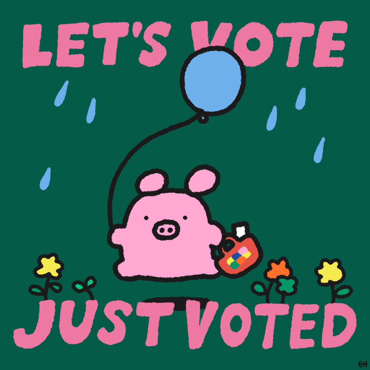 h_potch's tweet image. 期日前投票をしてきたよ!🗳️
みんなも投票して美味しいもの食べに行こう!🍩🧁🍰
ずぼらなぶっこらしく、どっちの主張もできる絵を描きました
シェア・転載歓迎です!自由にどうぞ!!
#選挙に行こう