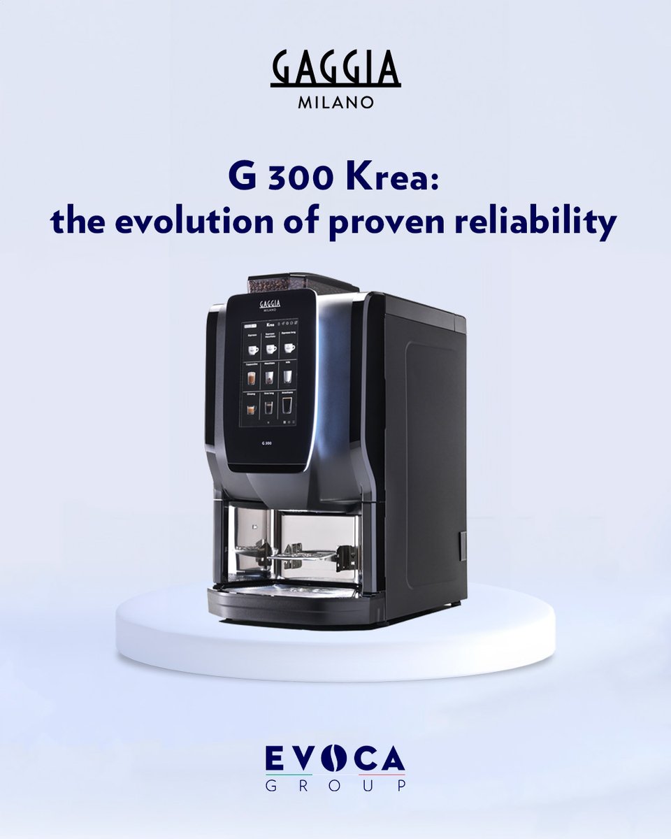☕ Introducing the G 300 Krea – the evolution in Gaggia Professional's heritage of excellence.
This new generation of super-automatic espresso machines blends Gaggia Milano quality with cutting-edge reliability.
Discover more: hubs.li/Q03xCjTP0
#Evoca #GaggiaProfessional