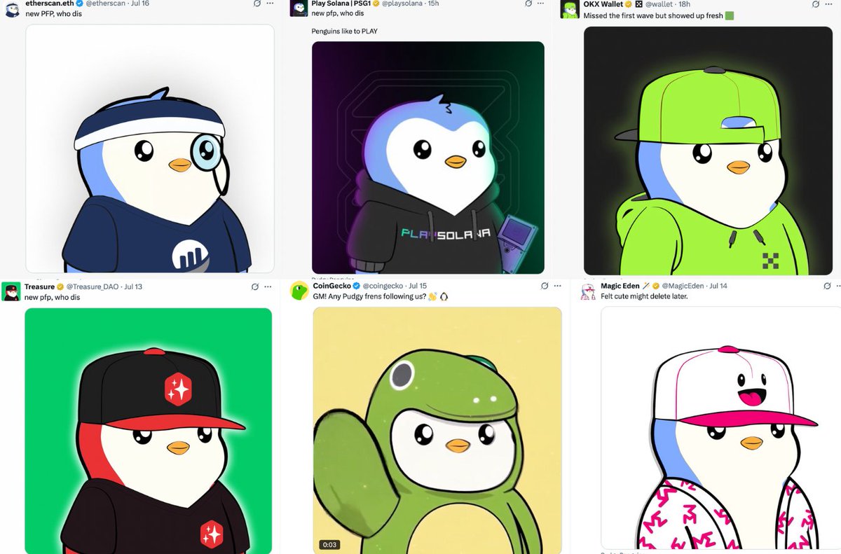 if you didn't do this over the last few days then you immediately stick out.

that's the benefit of not blinldy following a trend like this.

crypto projects love to copy each other without really thinking about it and just want the 5mins of attention that comes along with it.