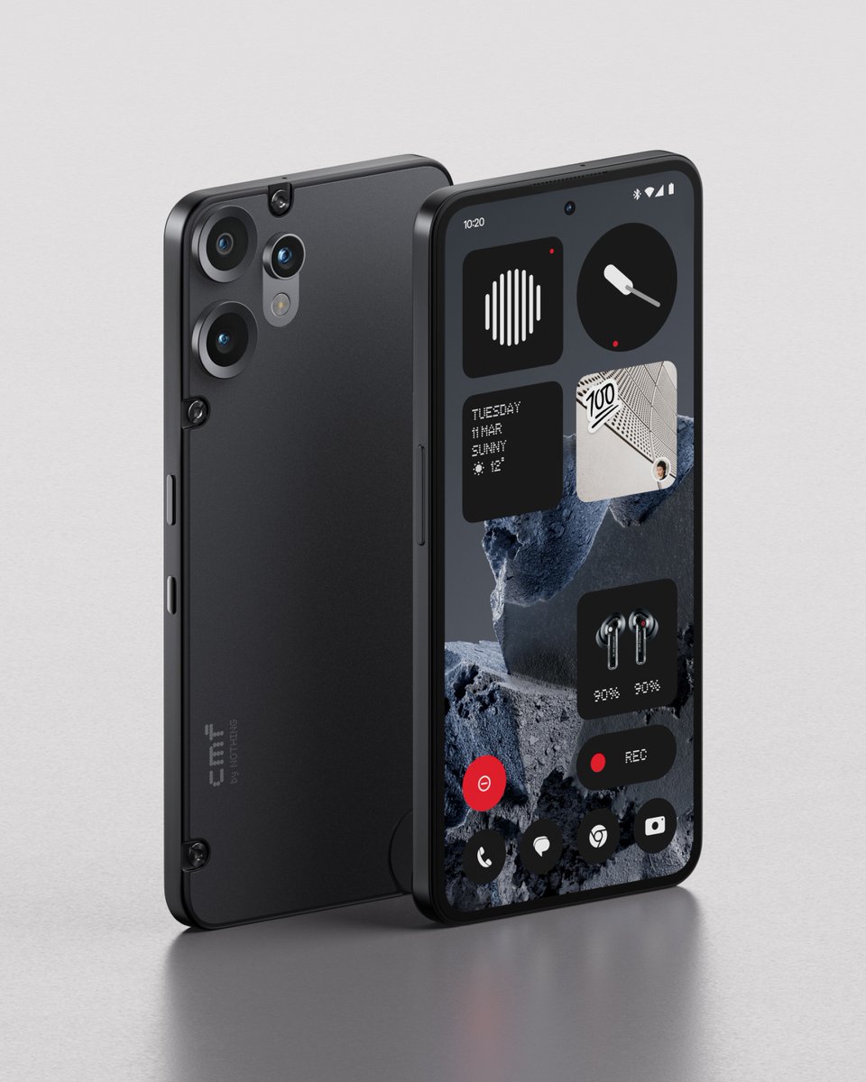 cmfbynothing's tweet image. The ultimate black: a textured PC-PMMA surface that’s as durable as it is striking. CMF Phone 2 Pro.