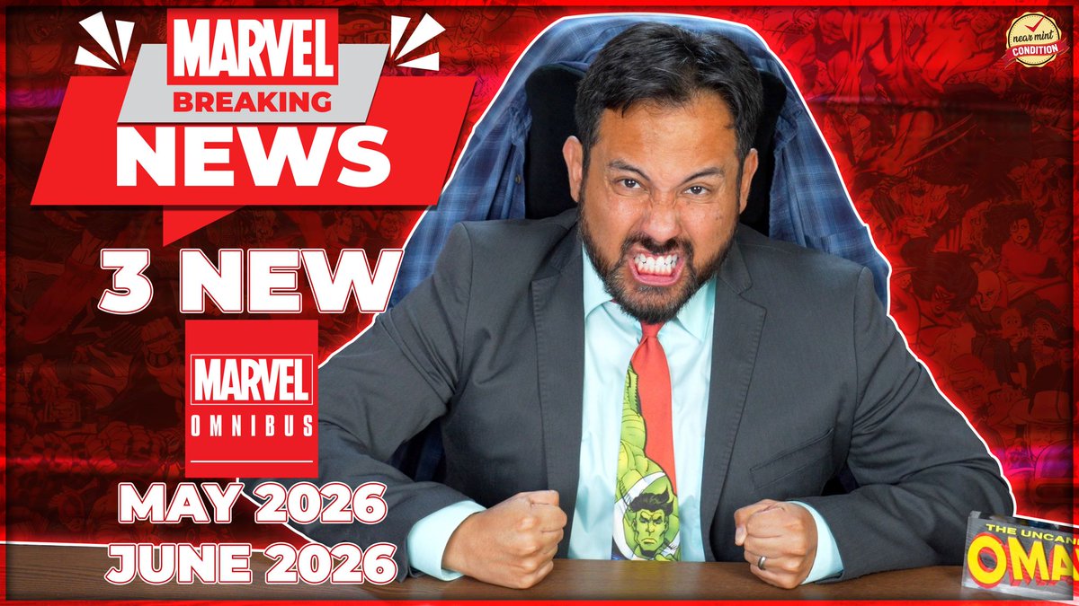 NearMintCon's tweet image. Breaking News, Minties!
@MarvelComicsHQ has THREE Brand New Marvel Omnibus coming to a comic shop near you in May and June 2026!
And OMAR HAS THE SCOOP
Check it out:
youtu.be/lTMs4qS1RG8