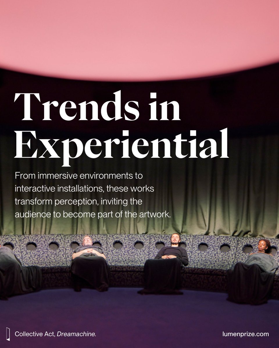 lumenprize's tweet image. Can 'presence' be the medium and 'interaction' be the message?
The Experiential Award celebrates artists crafting immersive worlds exploring this concept and this year’s entries reveal a powerful shift: stories are no longer told solely in images or text, but through proximity,…