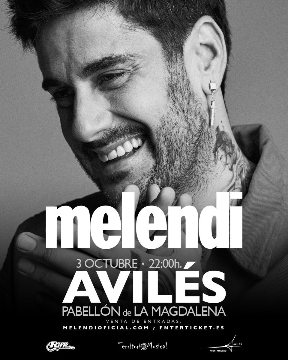 En esta gira de festivales de <a href="/MelendiOficial/">Melendi Oficial</a>, no podía faltar esta parada. Porque Asturias... 💙

Avilés, nueva fecha confirmada. Nos vemos el 3 de octubre en Pabellón de La Magdalena.

Las entradas estarán disponibles mañana a partir de las 12:00h en melendioficial.com