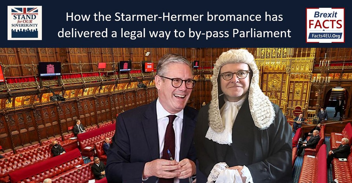 SovereignUK1's tweet image. Starmer-Hermer bromance and a legal way to by-pass Parliament.
Attorney General’s new guidance puts more emphasis on international than on British law.
Worrying stuff: sovereignuk.org/starmer-hermer…
@Facts4euOrg @ClaireBulli