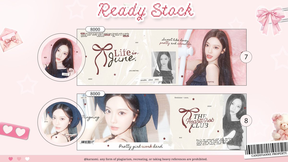 help repost 🎀

hai.. ada layout ready stock ningning — cek prici di pict yah udah free retext xixixi .. met jajank!!?

#zonaba #zonauang