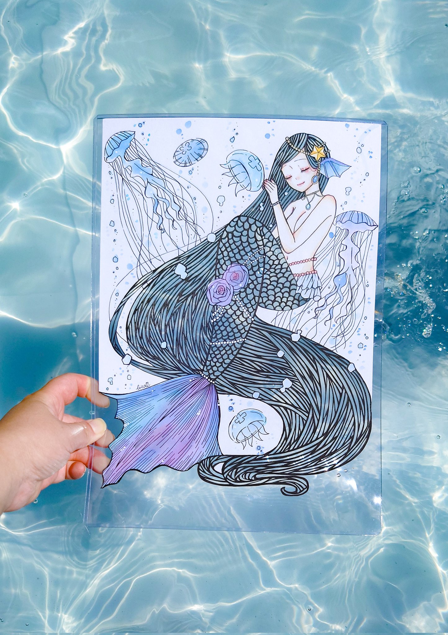 【ビニール未開封】ミカオ　MICAO 「人魚姫」　版画　絵画 2b82ebb2f325e108d6957d9c15001e