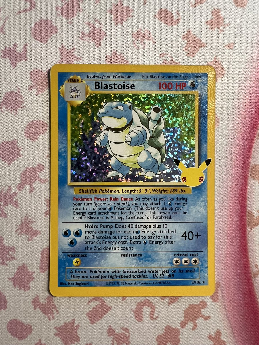 MartinPLDE's tweet image. Blastoise Celebrations LV. 52 #9 2/102 #English